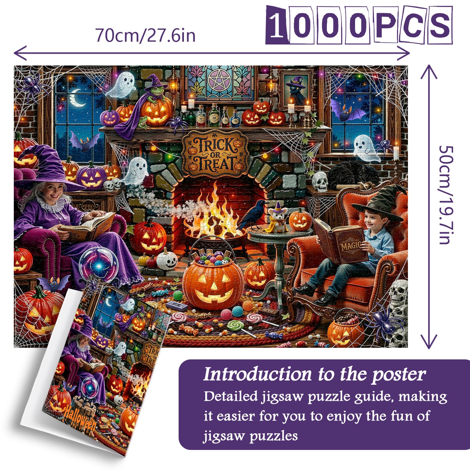 Halloween Hearth Jigsaw Puzzle 1000 Pieces