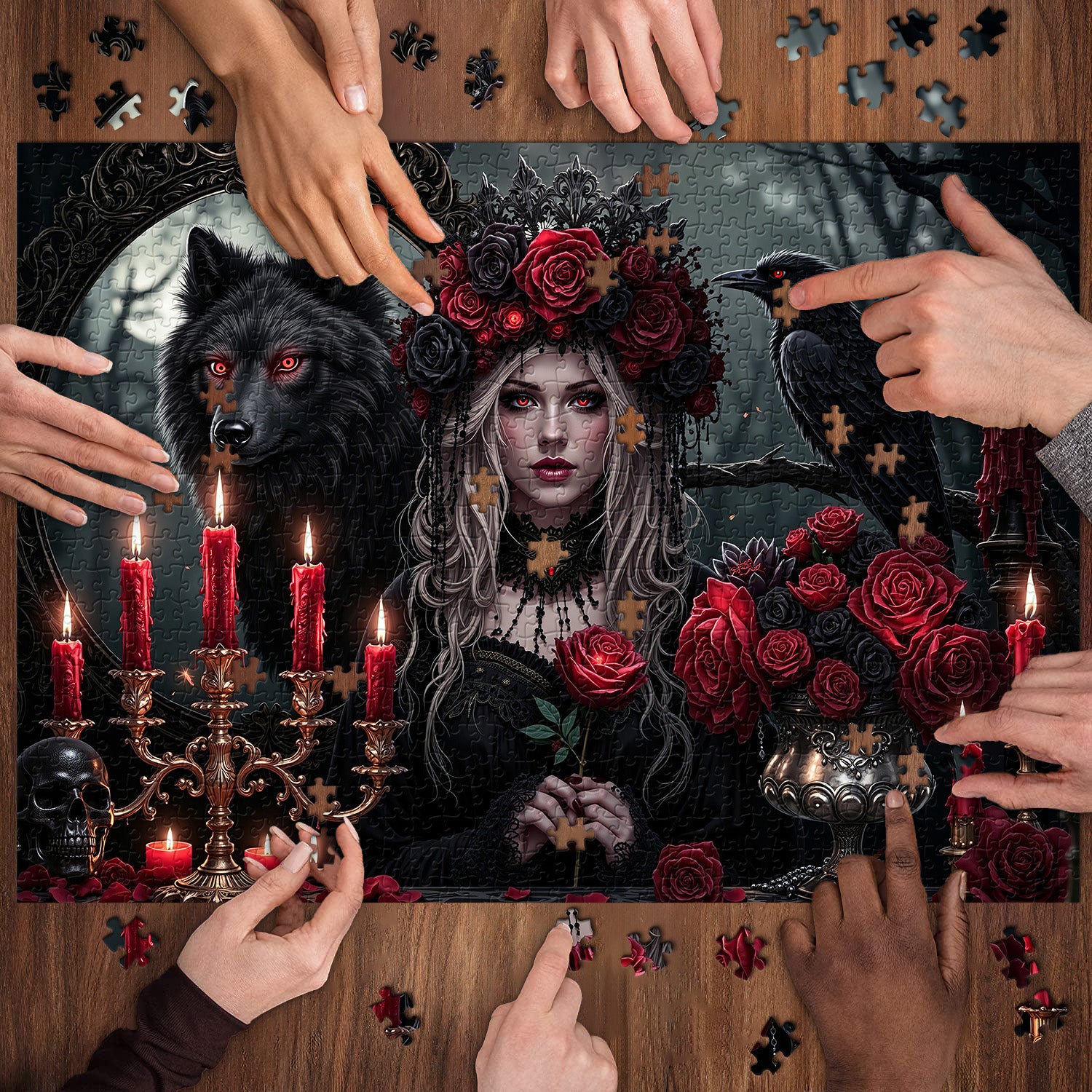 Eternal Night Rose Festival Puzzle 1000 Teile