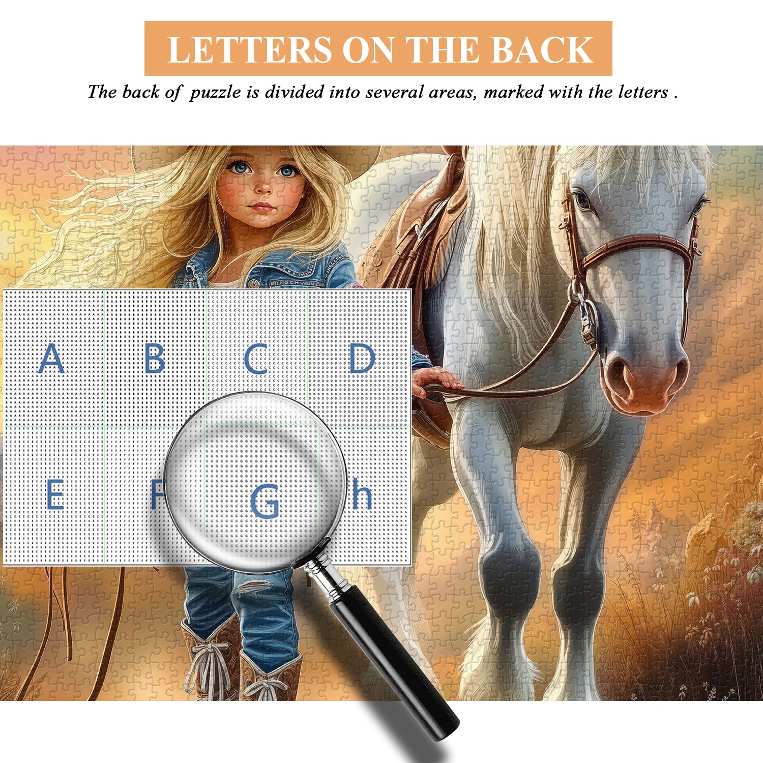 Blonde Cowgirl Jigsaw Puzzle 1000 Pieces