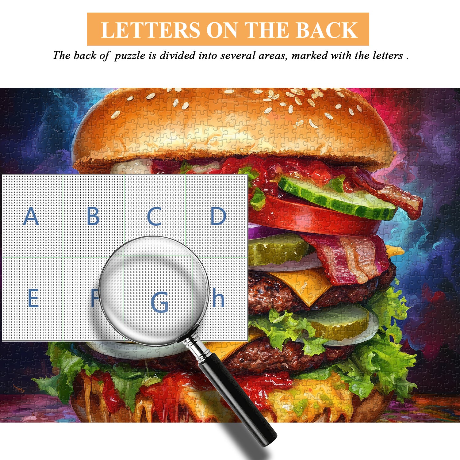 Delicious Hamburger Jigsaw Puzzle 1000 Pieces