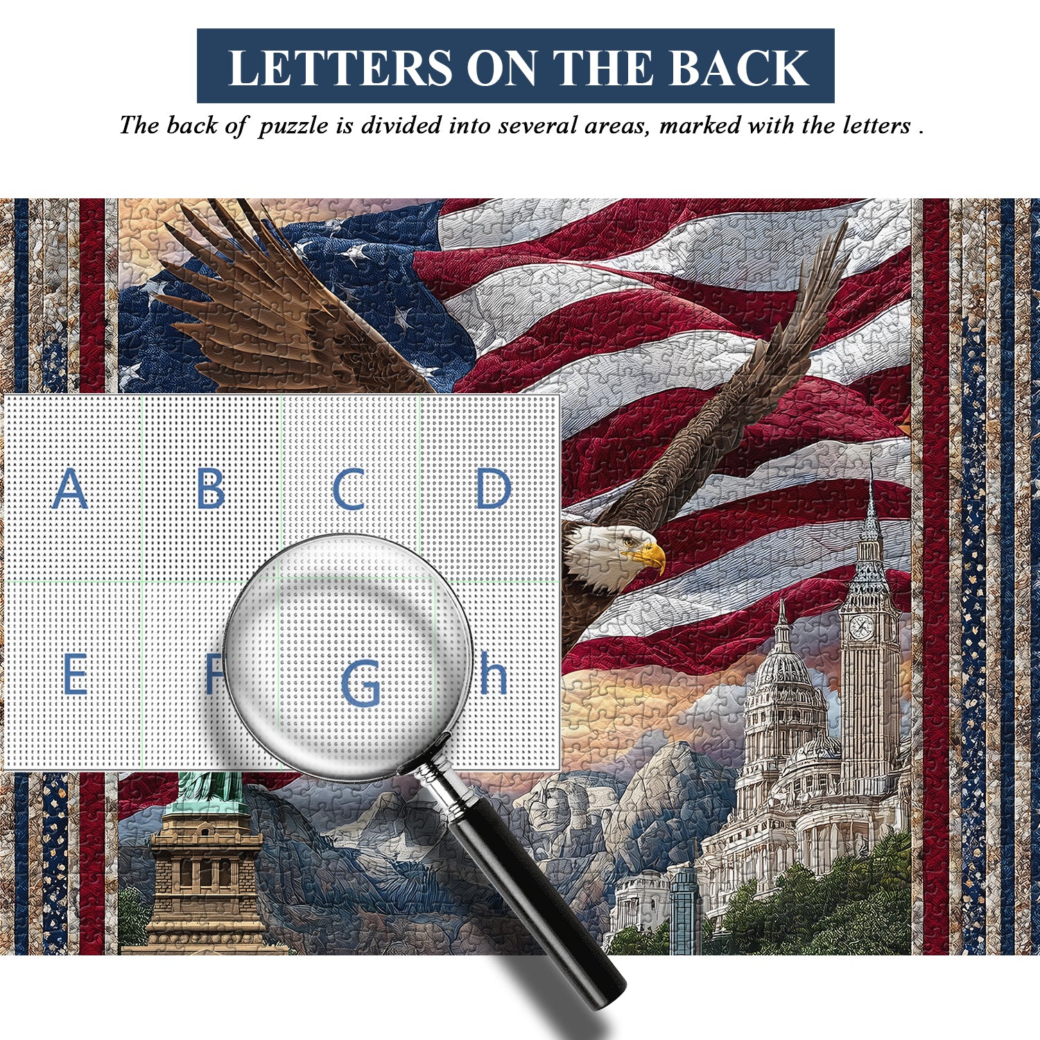 Eagle Over Liberty Jigsaw Puzzle 1000 Pieces