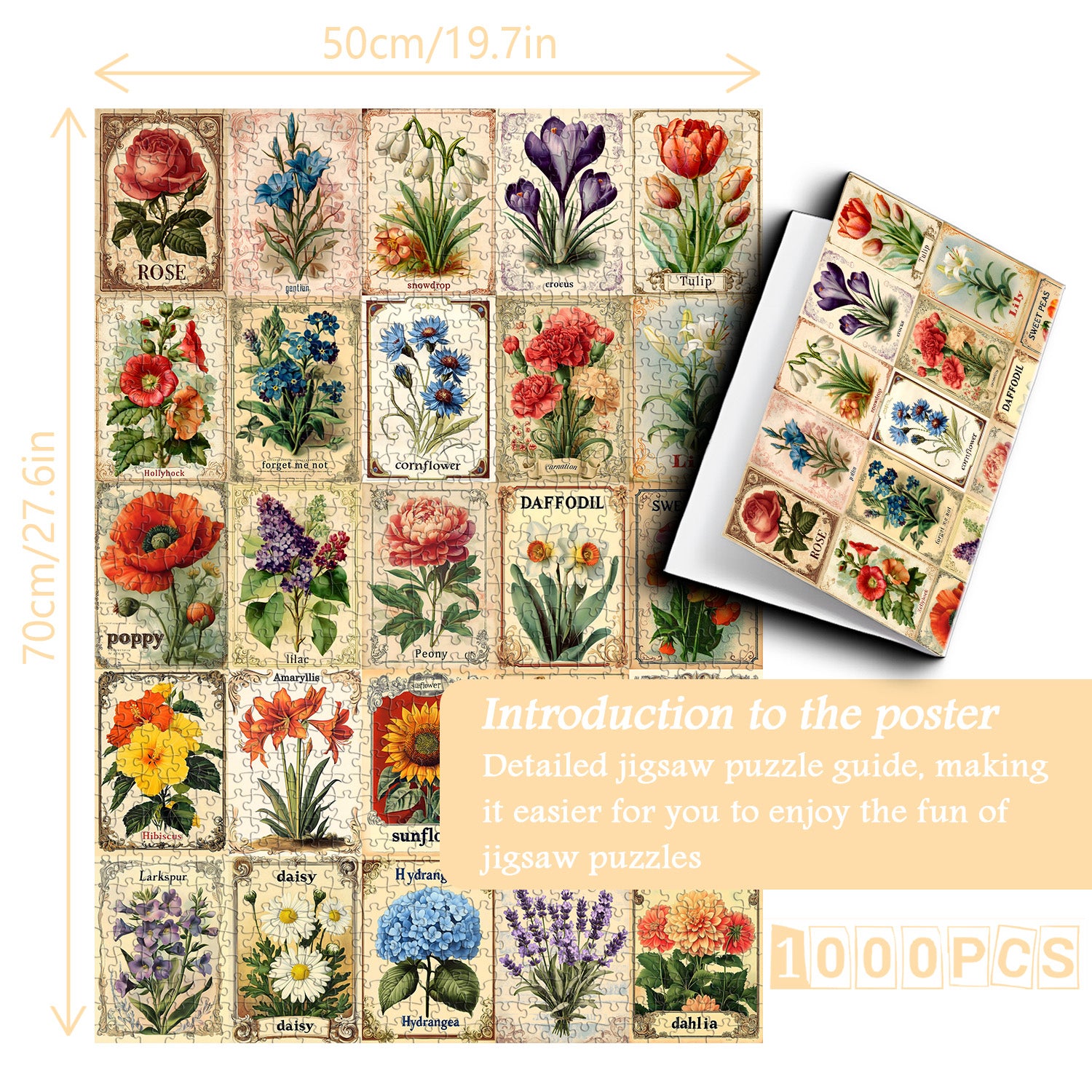 Vintage Floral Medley Puzzle 1000 Teile