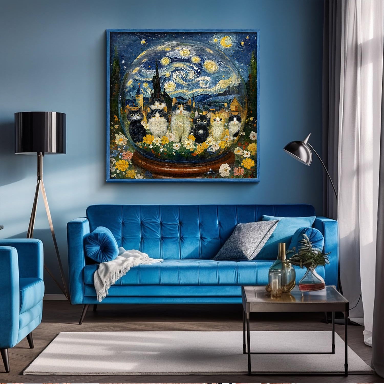 Katzen-Kristallkugel-Puzzle, 1000 Teile