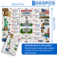 American Historical Timeline Jigsaw Puzzle 1000 Pieces