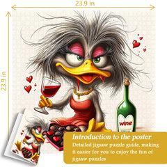 Lovestruck Duck Jigsaw Puzzle 1000 Pieces