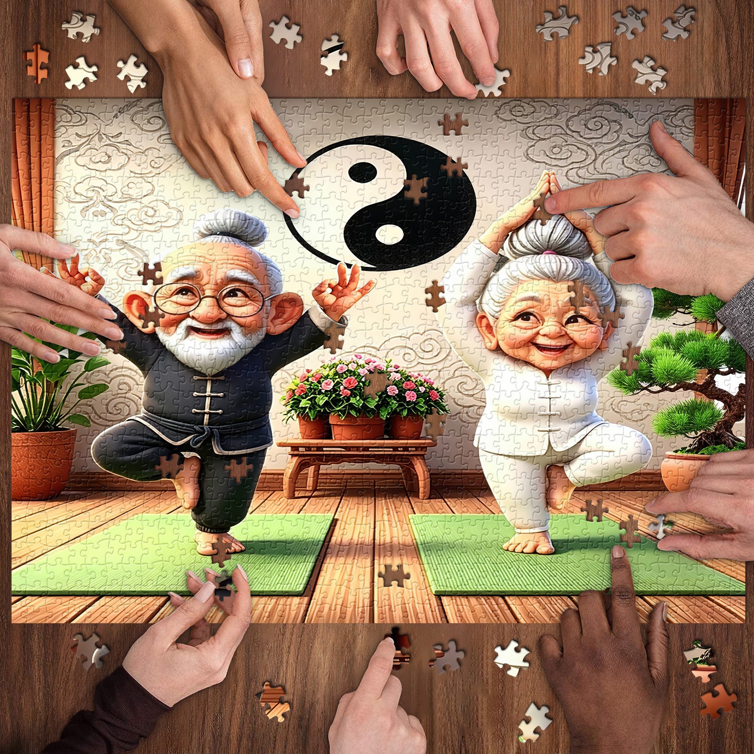 Tai Chi Couple Jigsaw Puzzle 1000 Pieces