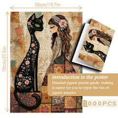 Artistic Boho Muse Jigsaw Puzzle 1000 Pieces