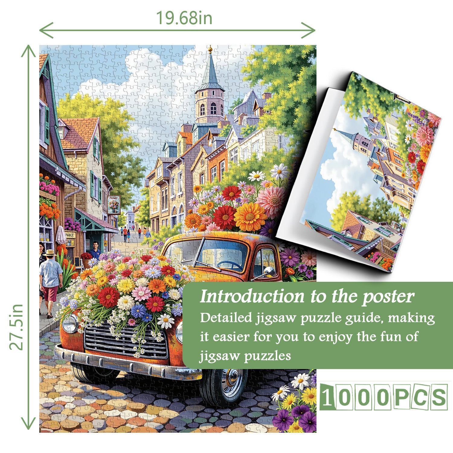 Blumenduftstadt-Puzzle 1000 Teile