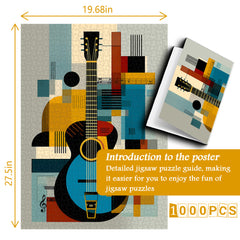 Modern Art Guitar Jigsaw Puzzle 1000 Pieces
