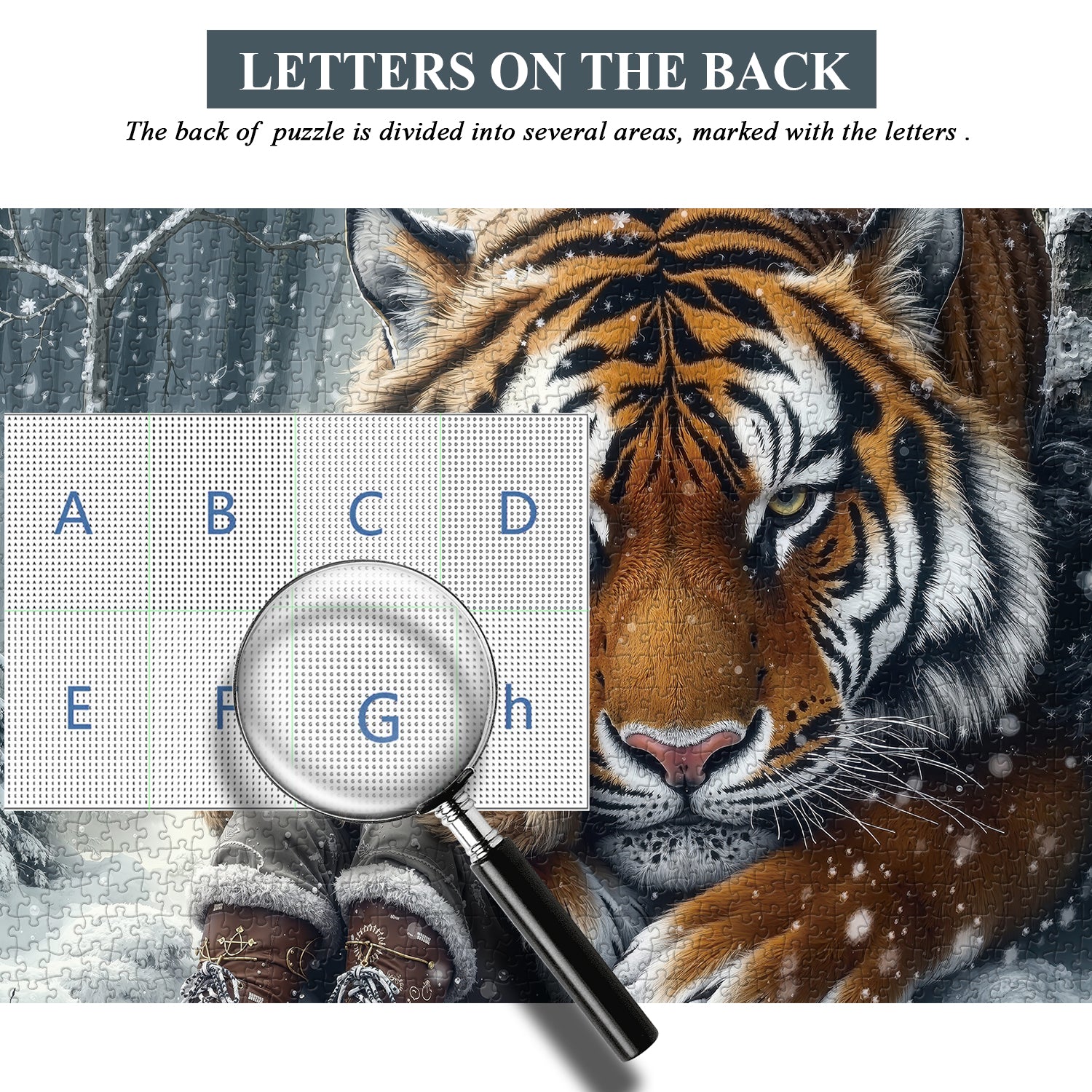 Schneefall wilde Begleiter Puzzle 1000 Stücke