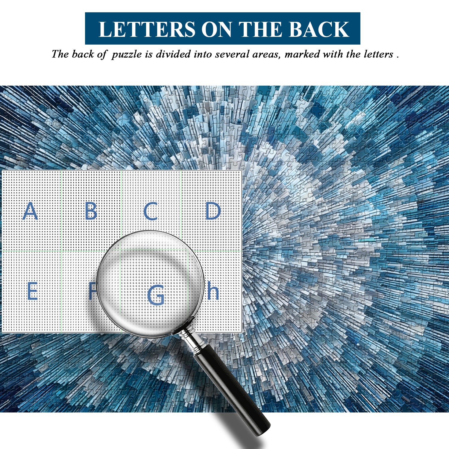 Burst of Blue Jigsaw Puzzle 1000 Pieces