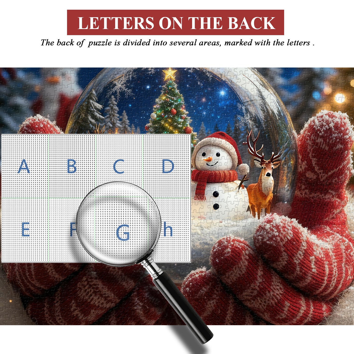 Winterliche Schneeballszene Puzzle 1000 Teile