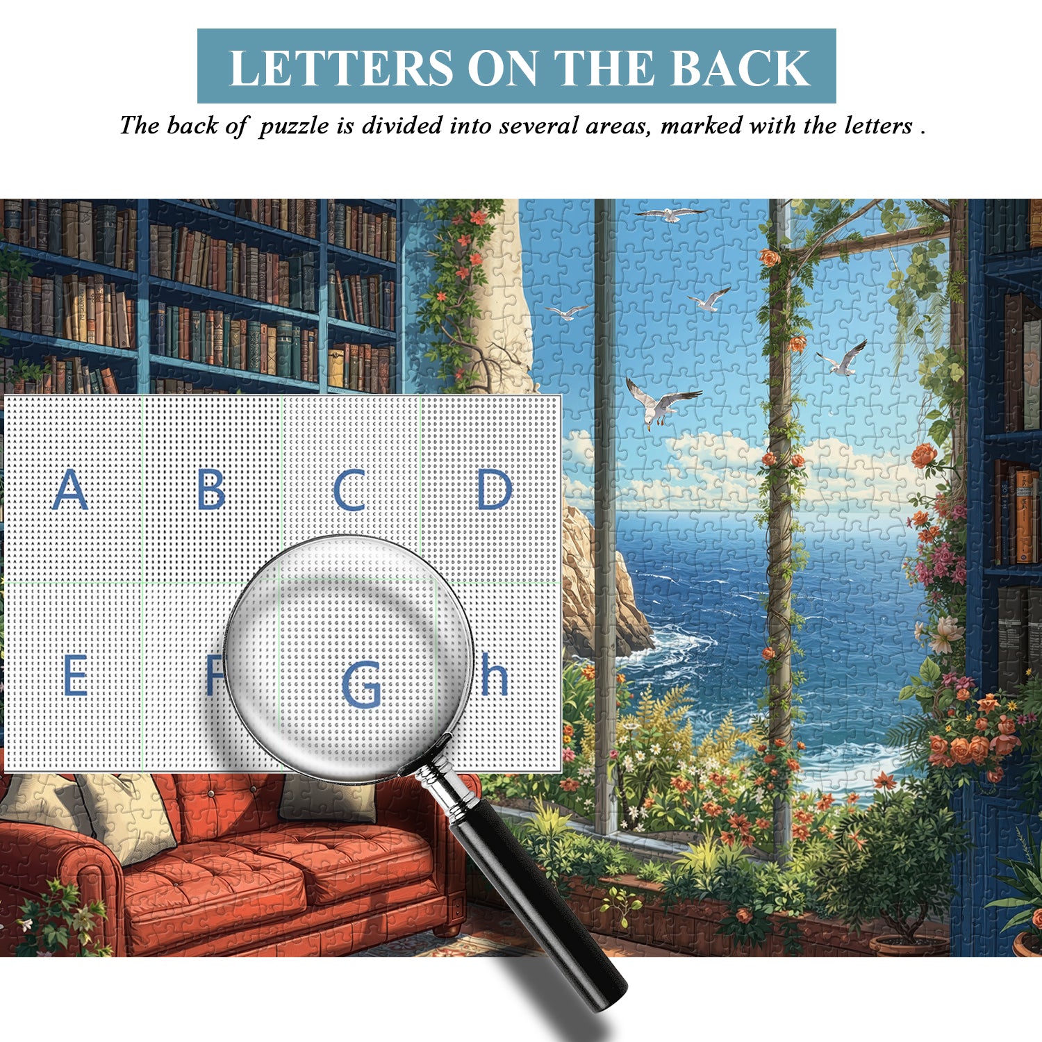 Seaside Reading Retreat Jigsaw Puzzle 1000 Pieces