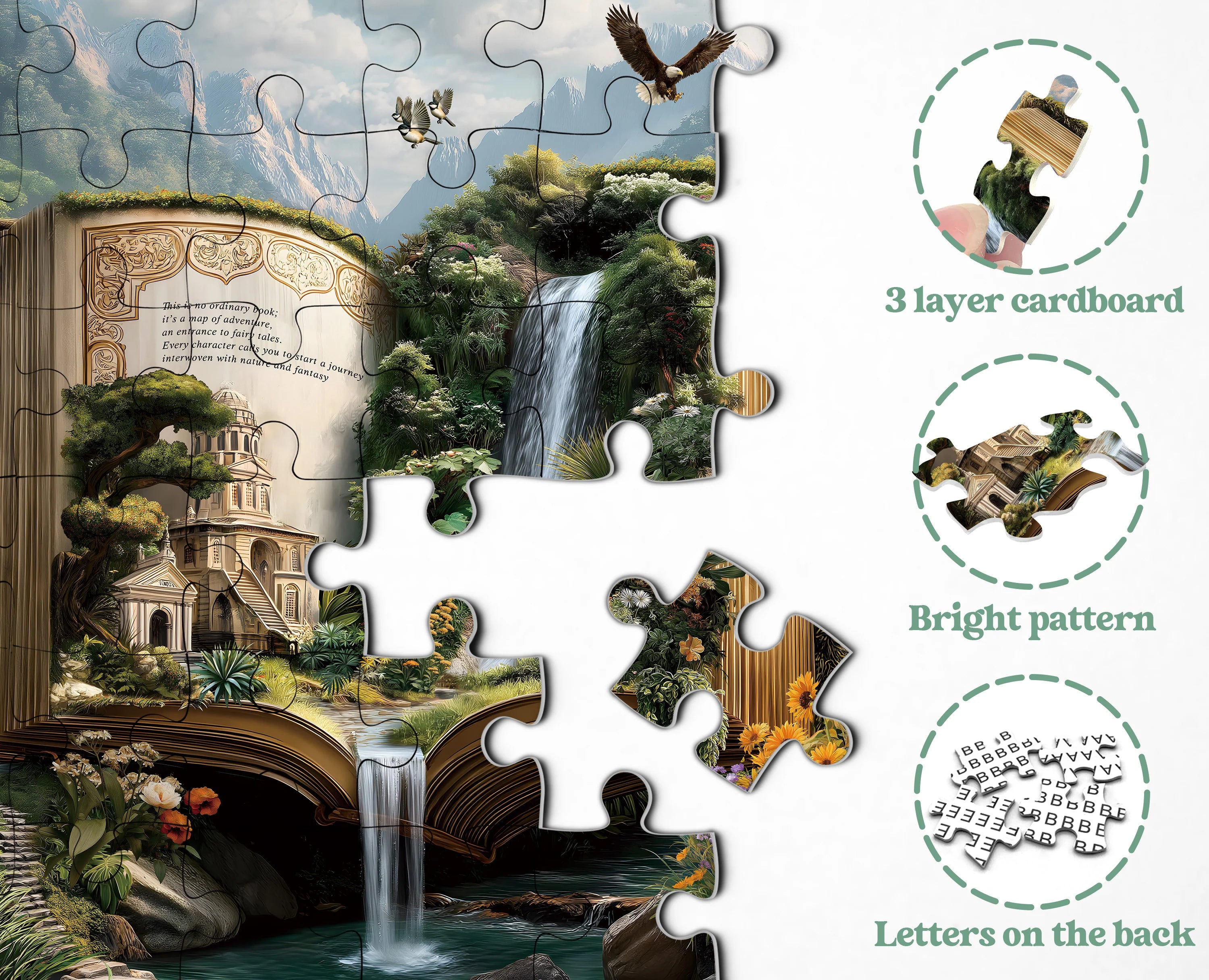 Dreamlike Book Realm Jigsaw Puzzle 1000 Pieces