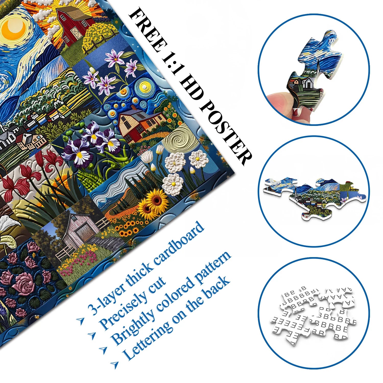 Van Goghs Rhapsodie-Puzzle 1000 Teile