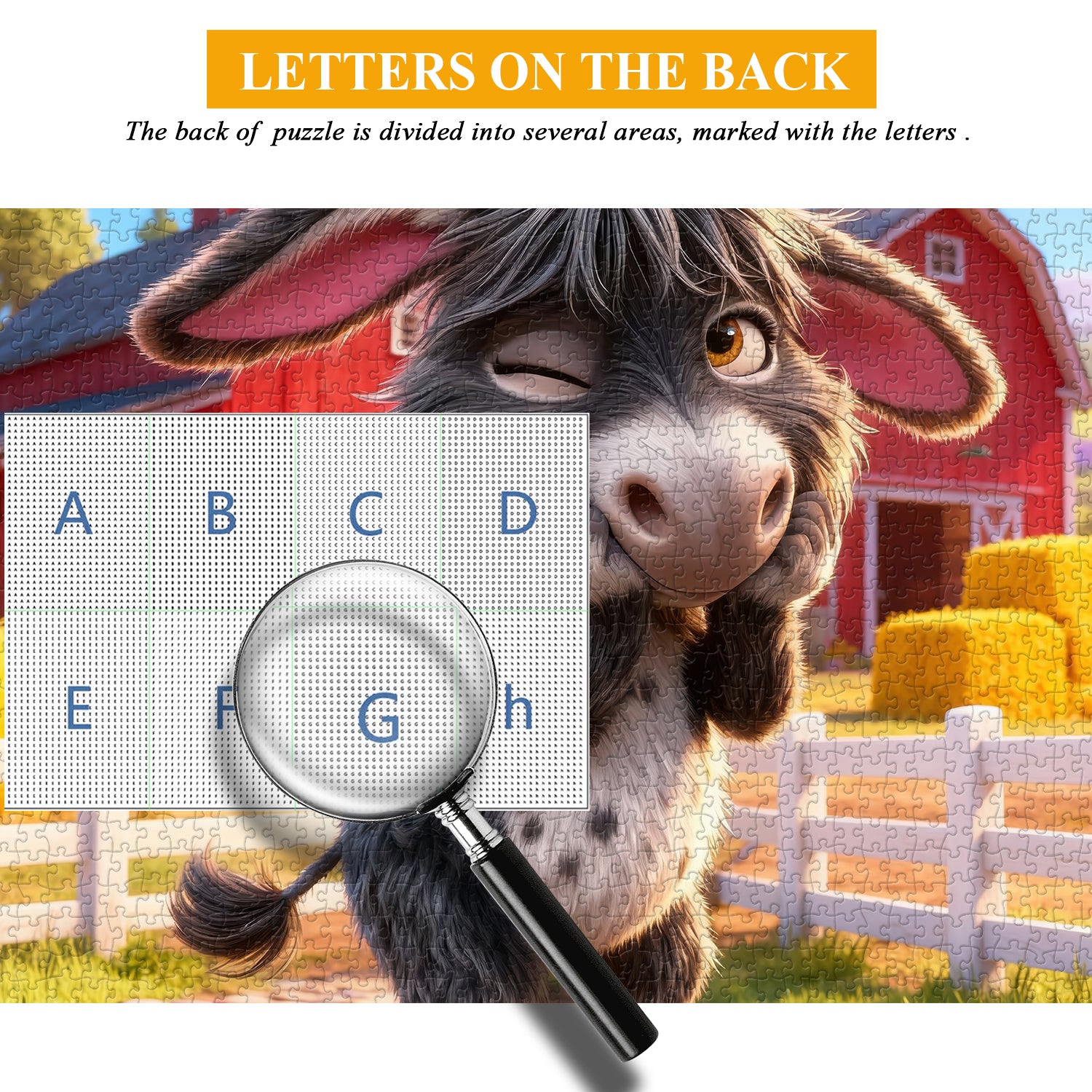 Donkey Barnyard Charm Jigsaw Puzzle 1000 Pieces