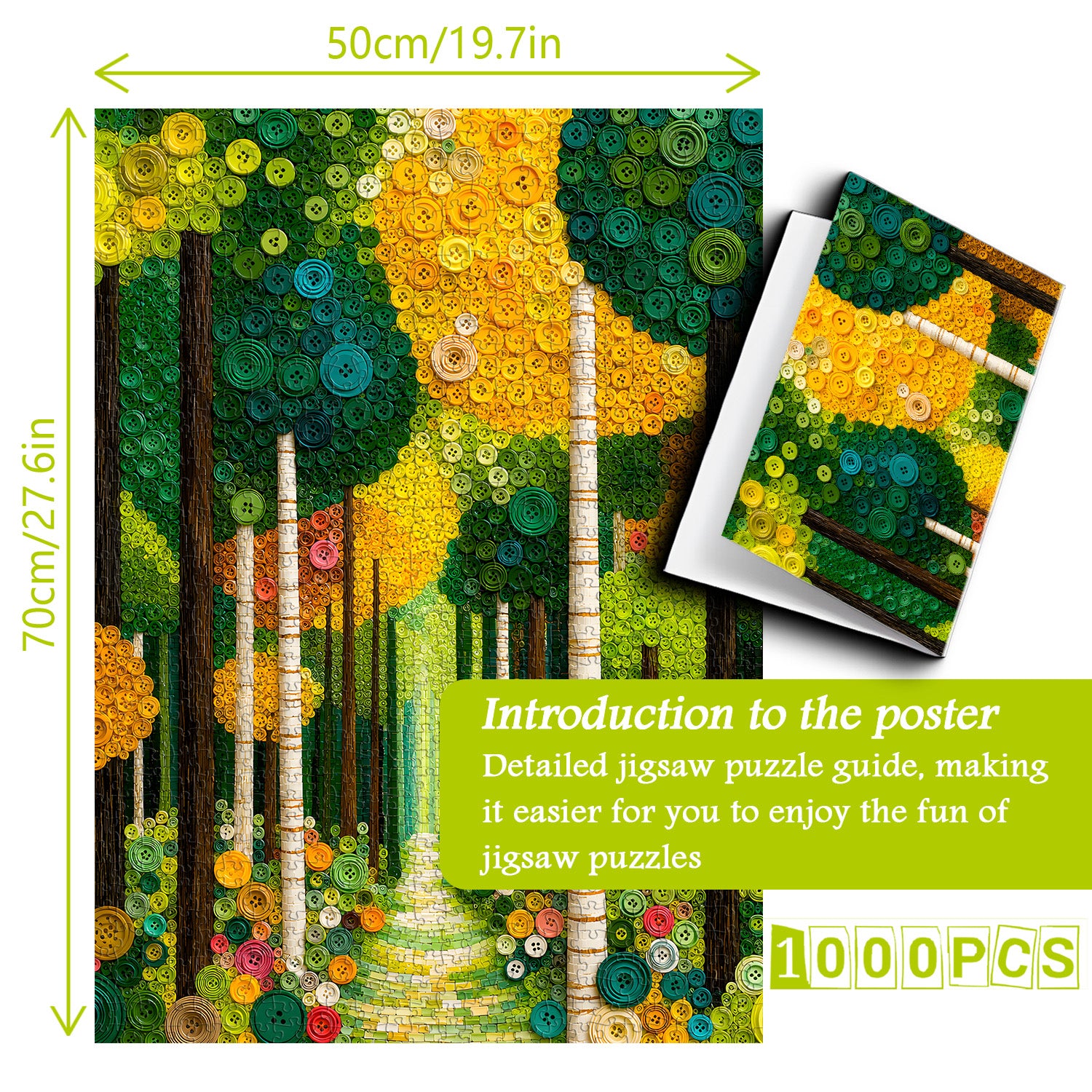 Sunlit Path Jigsaw Puzzle 1000 Pieces