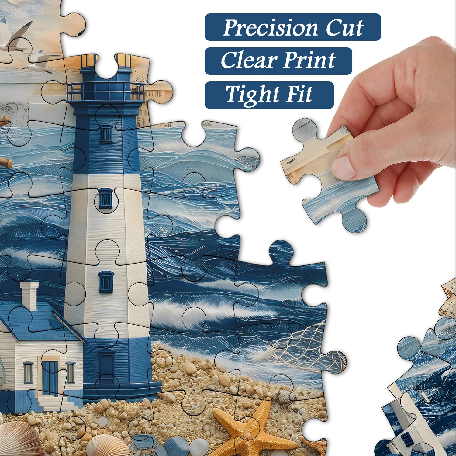 Lighthouse and Sea Jigsaw Puzzle 1000 Pieces