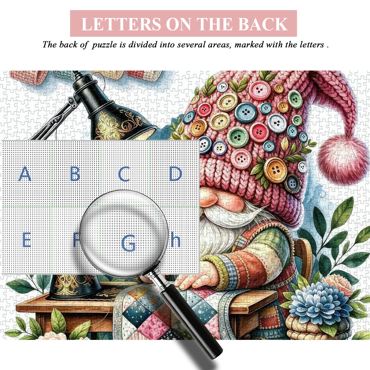 Quilt Craft Gnome Puzzle 1000 Teile