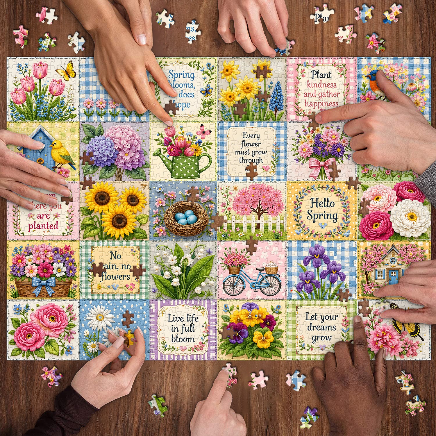 Hallo Frühling Puzzle 1000 Teile
