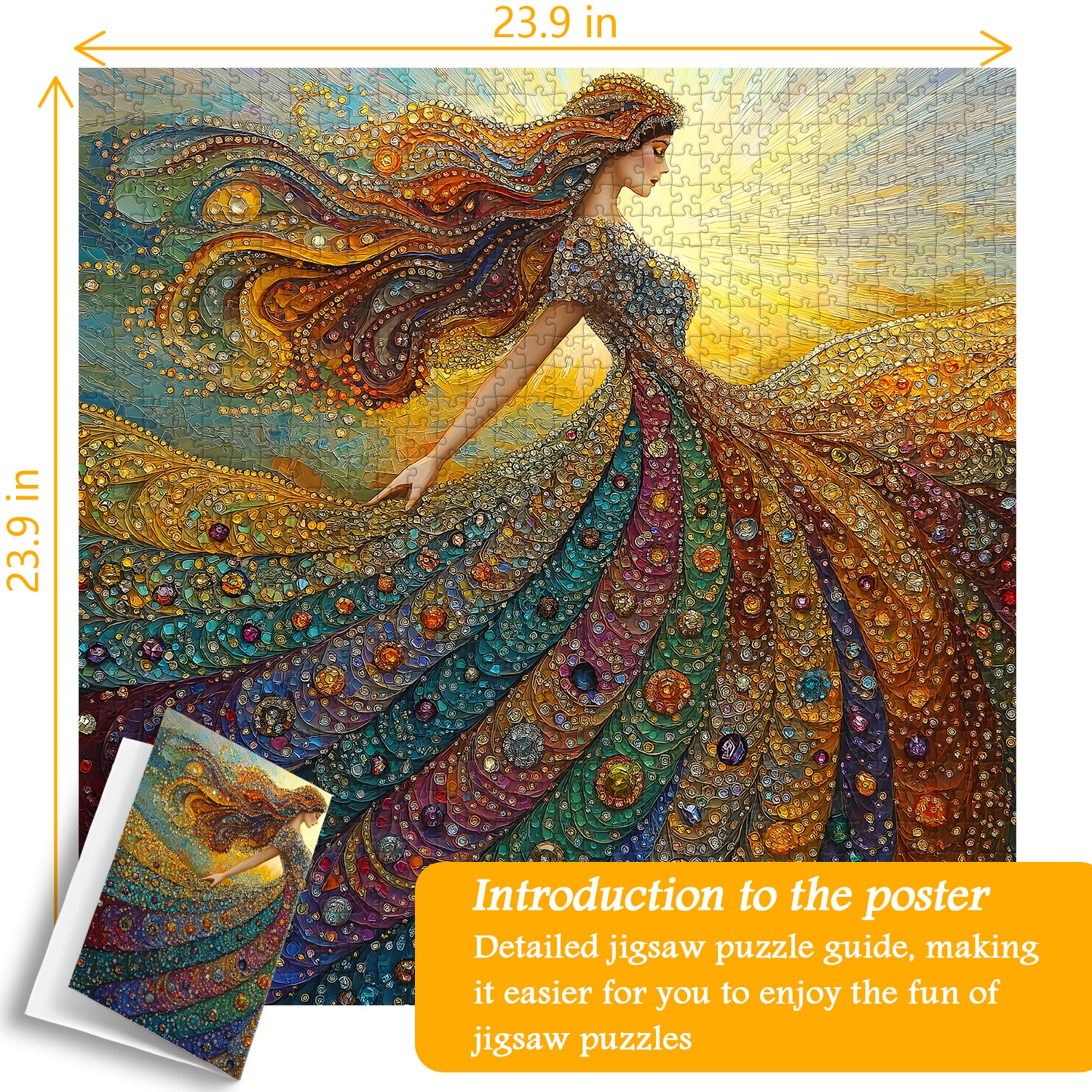 Gemstone Woman Jigsaw Puzzle 1000 Pieces