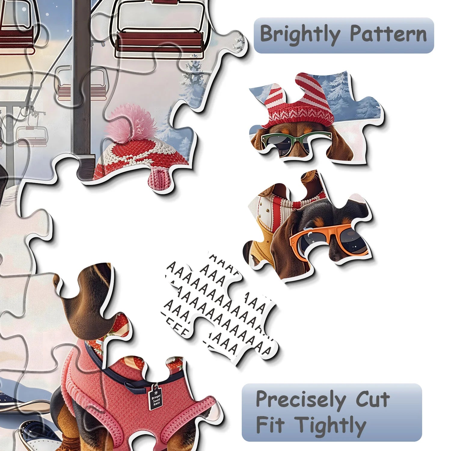 Dachshund Winter Show Jigsaw Puzzle 1000 Pieces