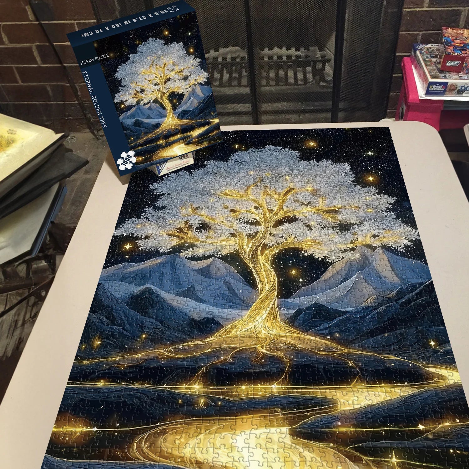 Ewiges goldenes Baum -Puzzle 1000 Stücke