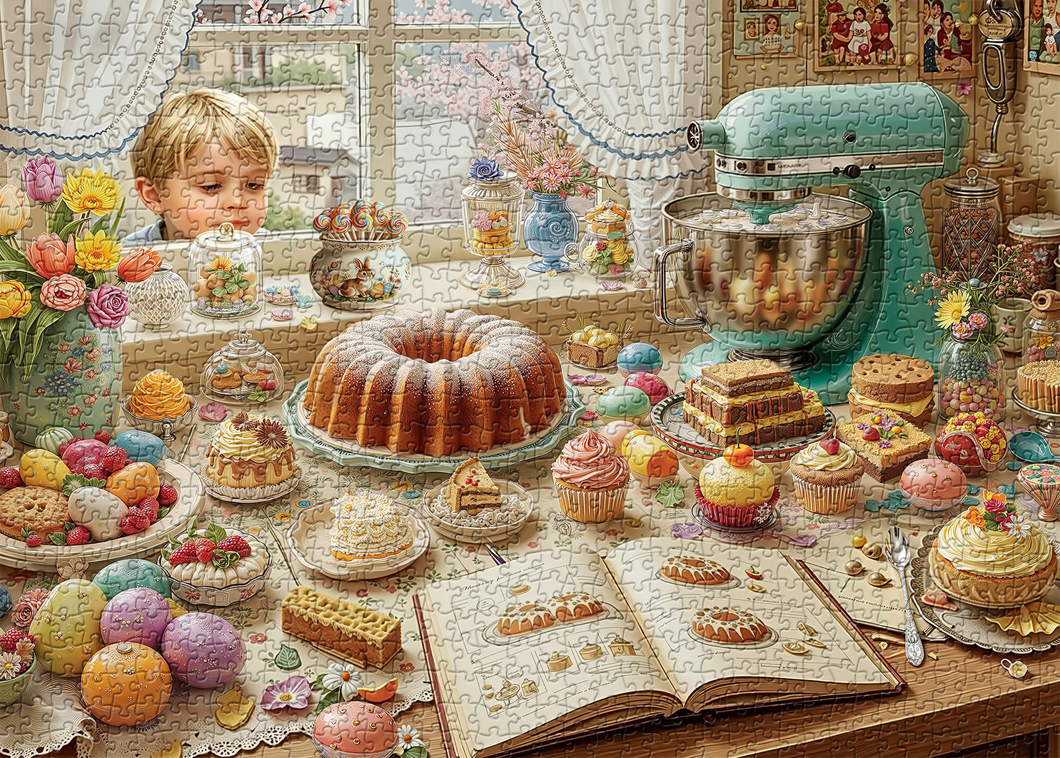 Fenster zu Süßigkeiten Puzzle 1000 Teile