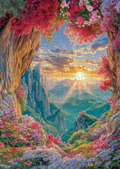 Blumen Höhleneingang Puzzle 1000 Teile