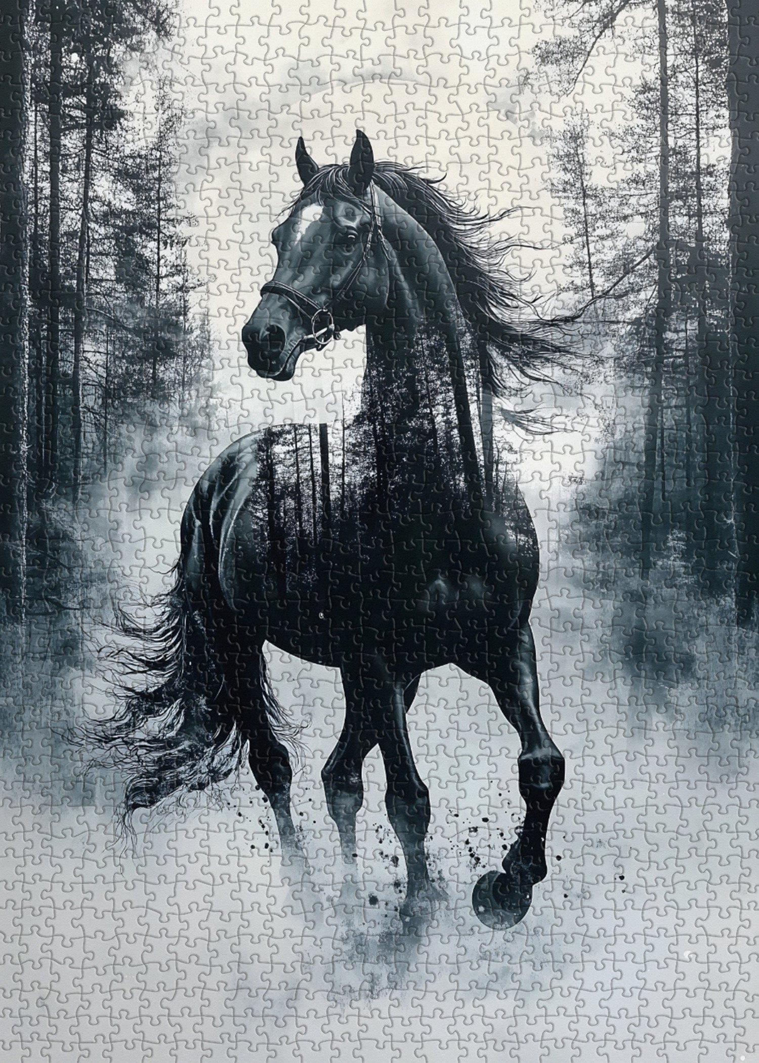 Mondschein-Ross-Puzzle 1000 Teile