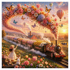 Sunset Bloom Railway Puzzle 1000 Teile