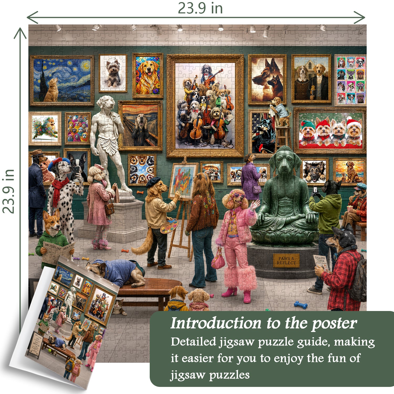 Fur & Fine Art Gallery Puzzle 1000 Teile