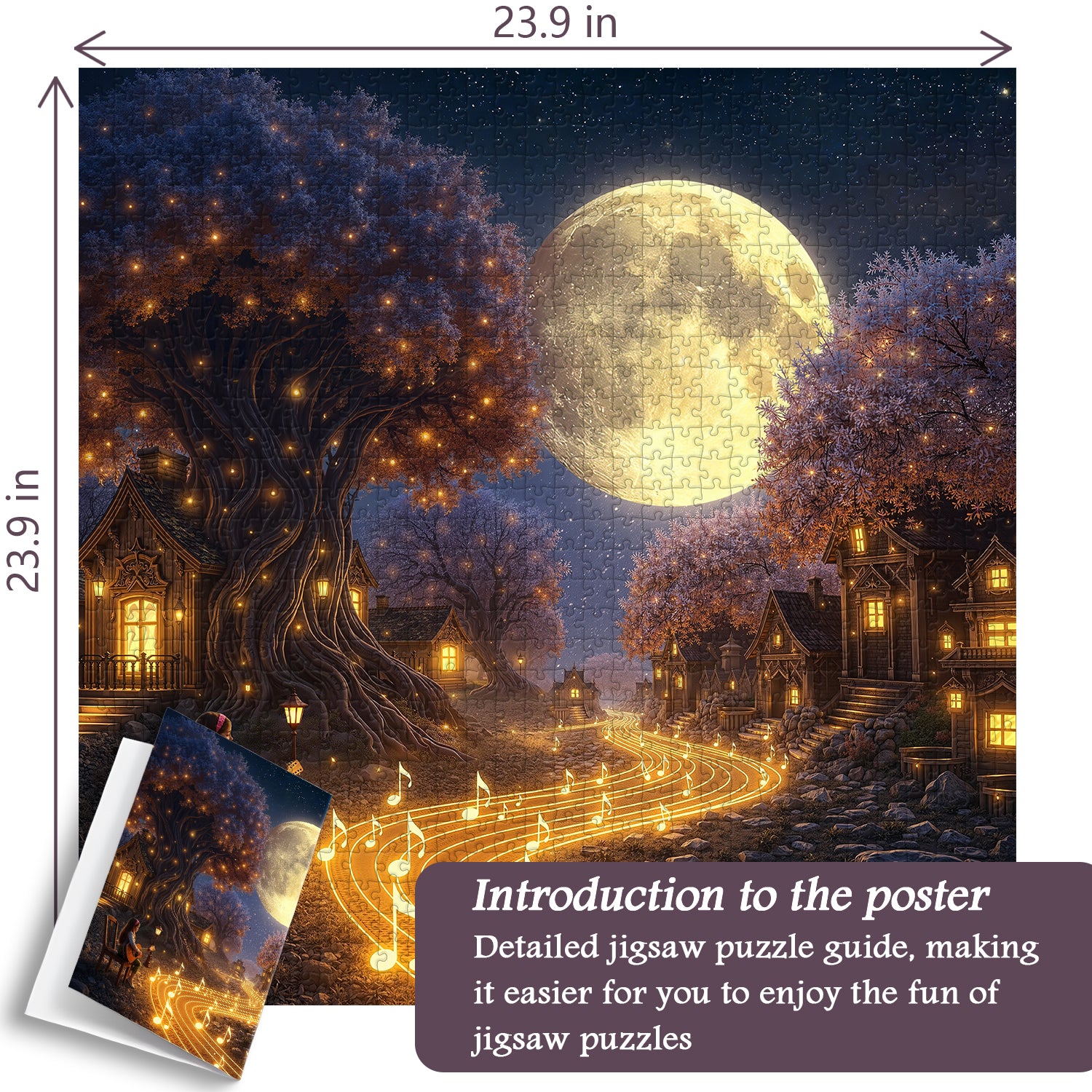 Mondflüsterpfad-Puzzle 1000 Teile