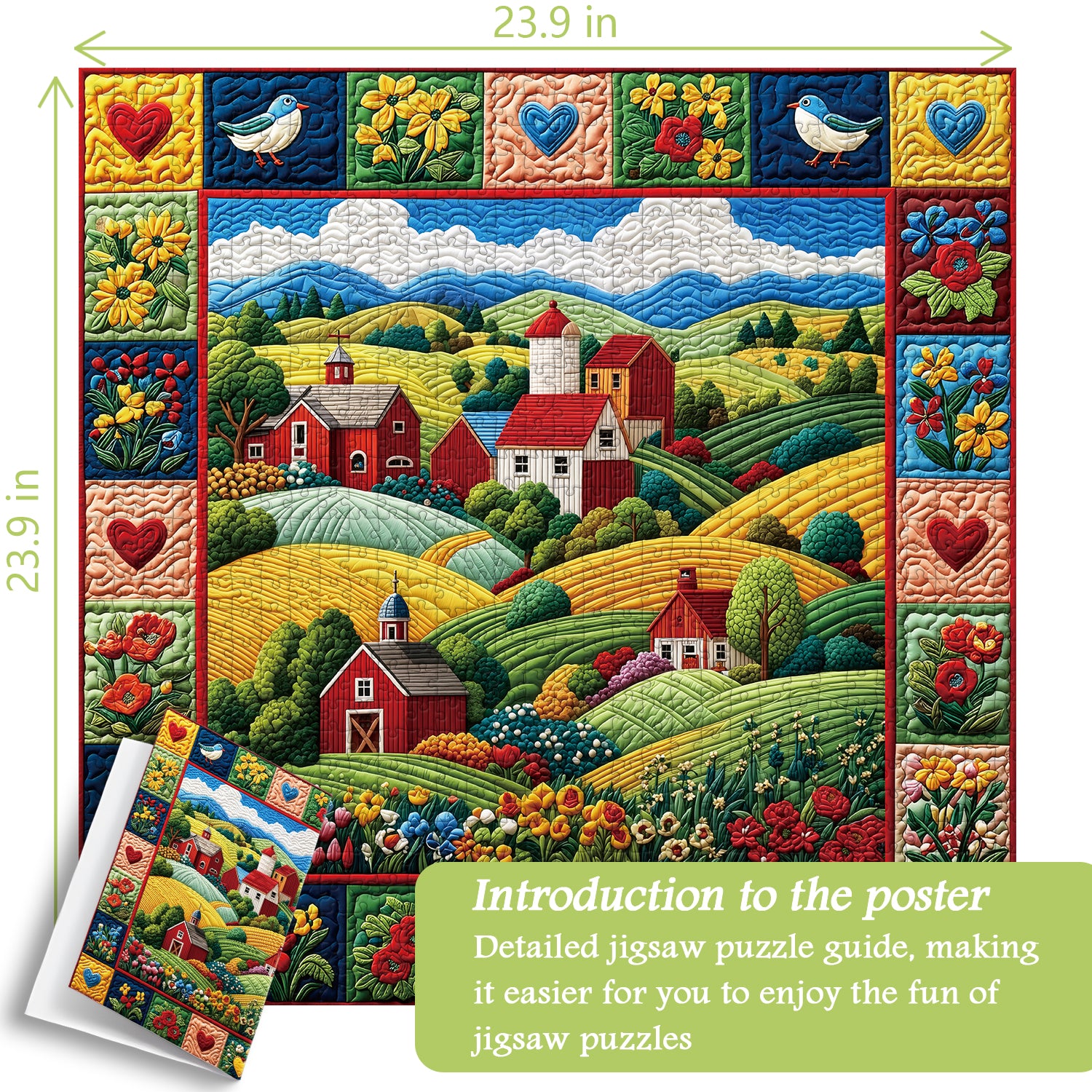 Quilted Homestead Puzzle 1000 Teile