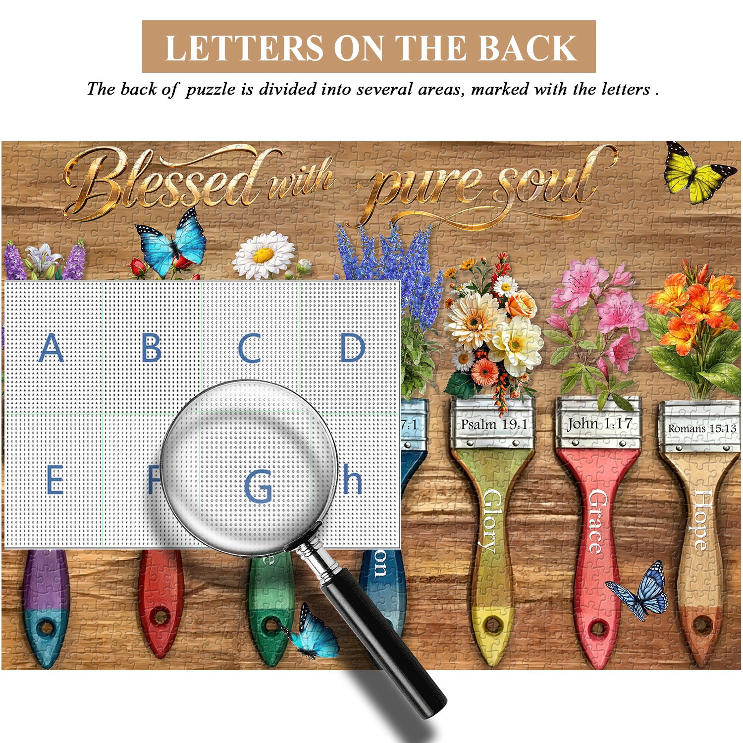Faith Paint Brushes Puzzle 1000 Teile