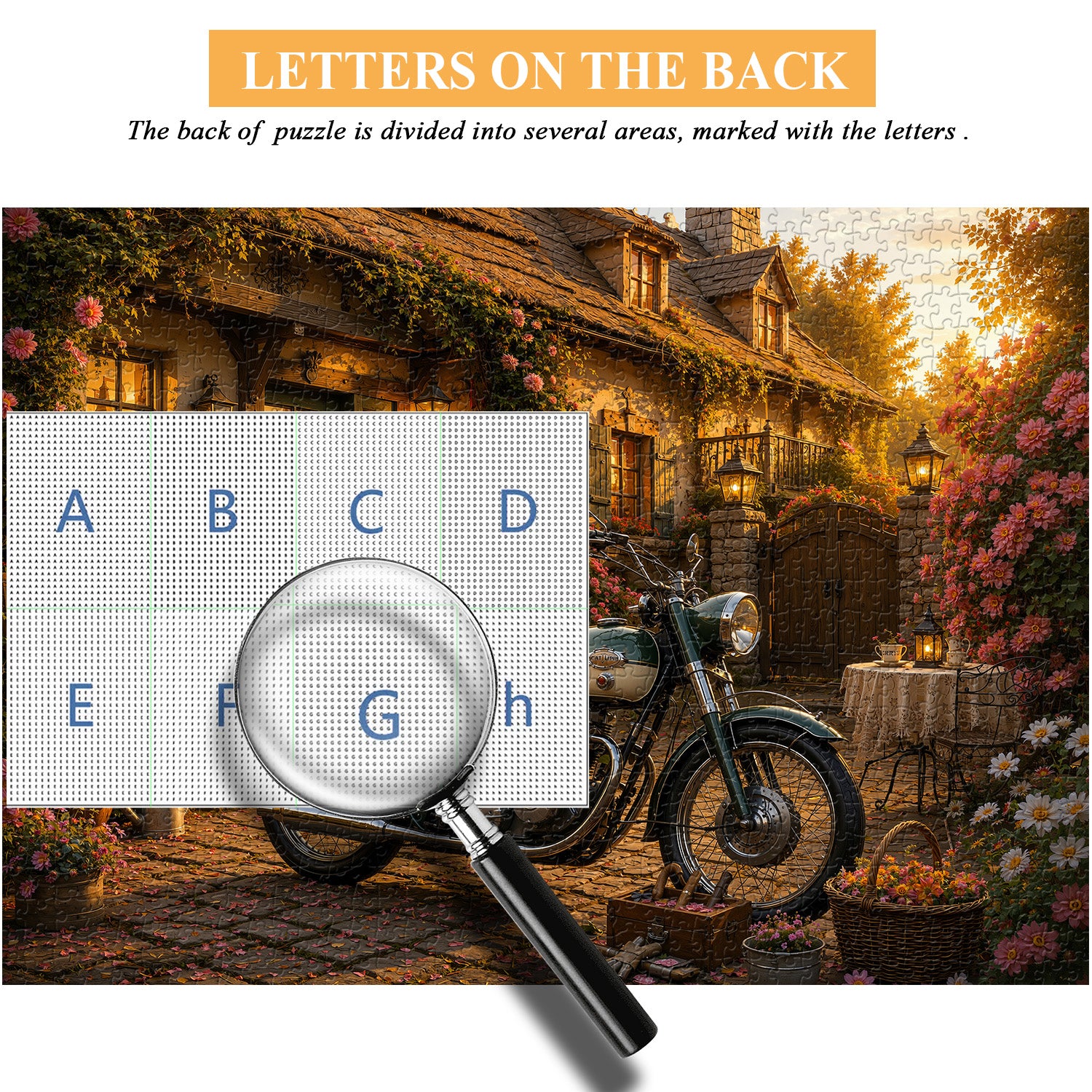 Sunset Cottage Moto Jigsaw Puzzle 1000 Pieces