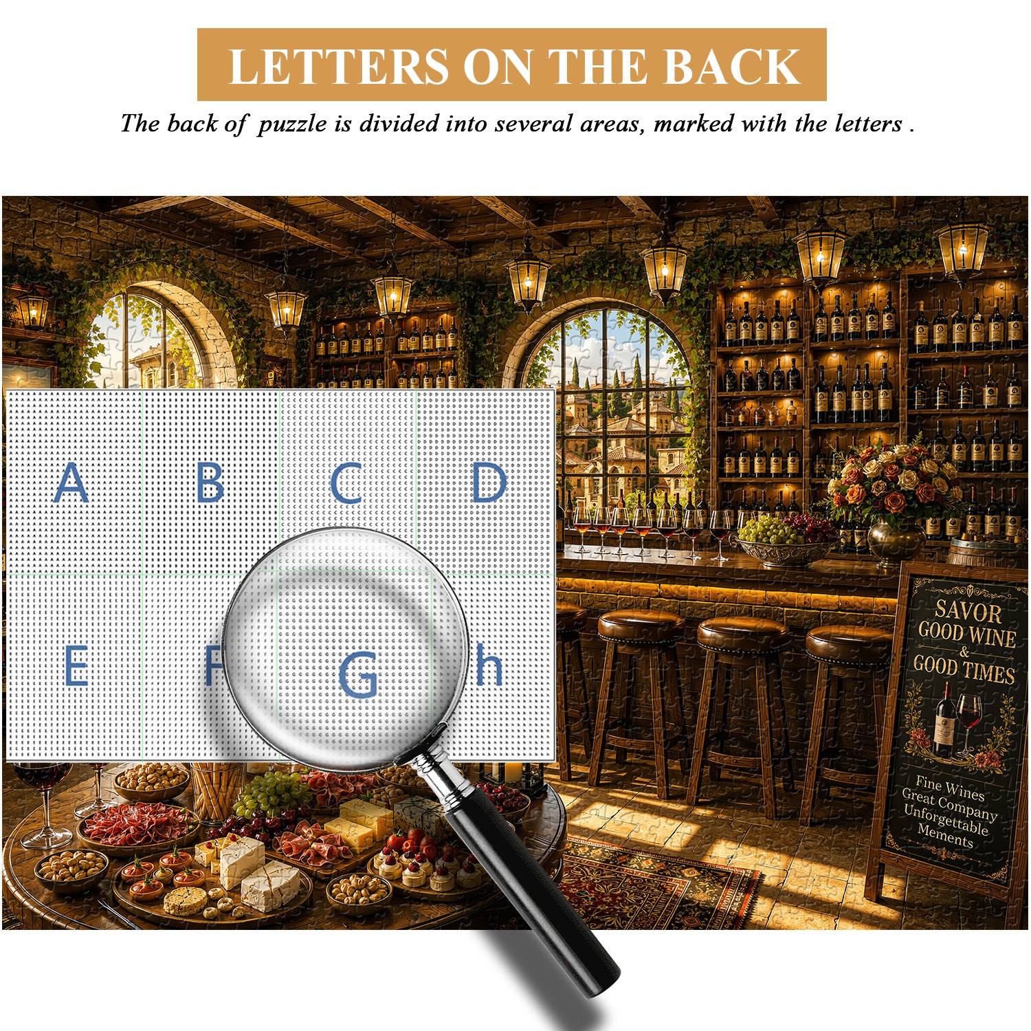 Sunlit Wine Tavern Jigsaw Puzzle 1000 Pieces