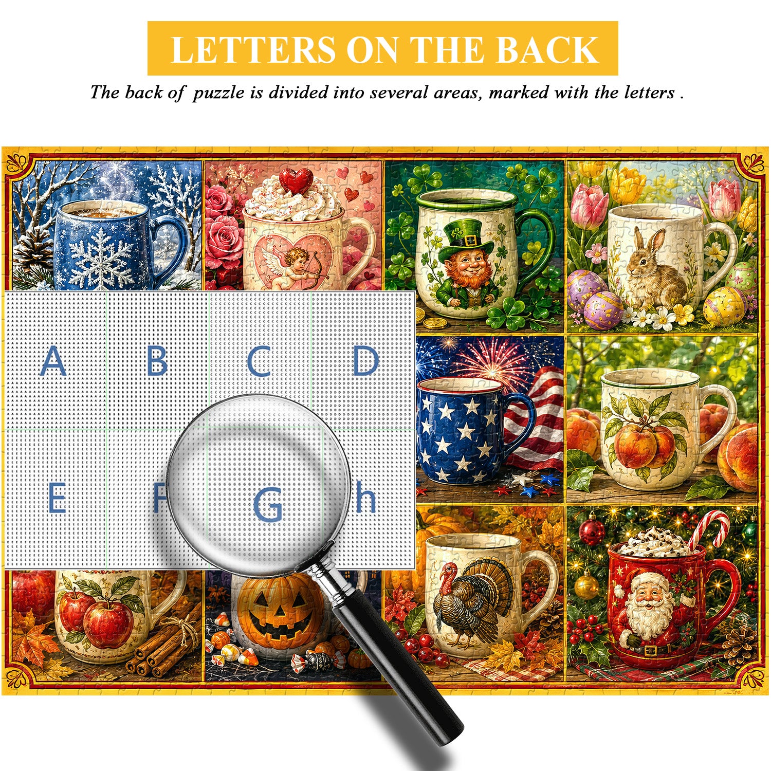 Holiday Mug Collection Jigsaw Puzzle 1000 Pieces