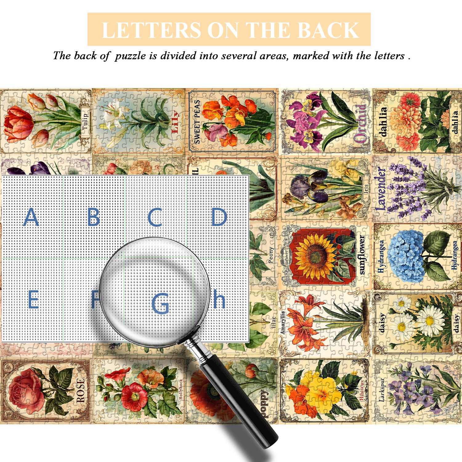 Vintage Floral Medley Puzzle 1000 Teile