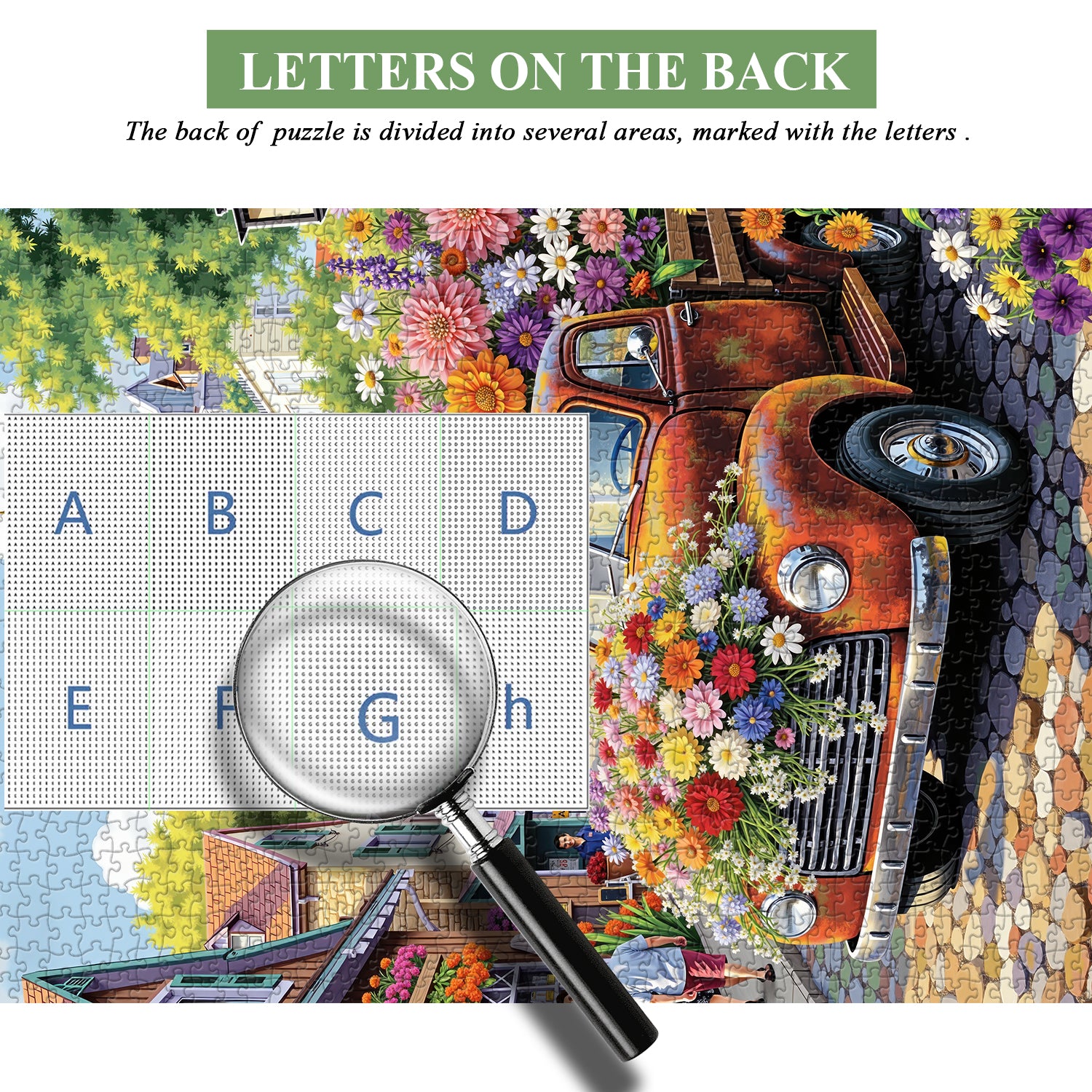 Blumenduftstadt-Puzzle 1000 Teile