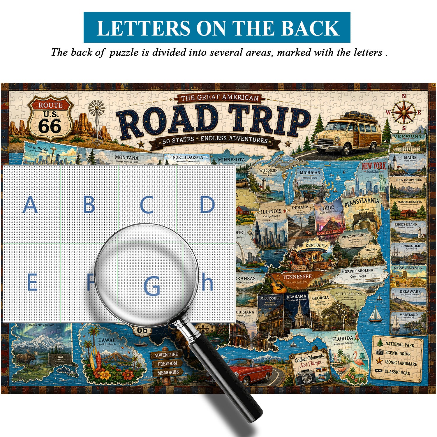 American Road Trip Puzzle 1000 Teile