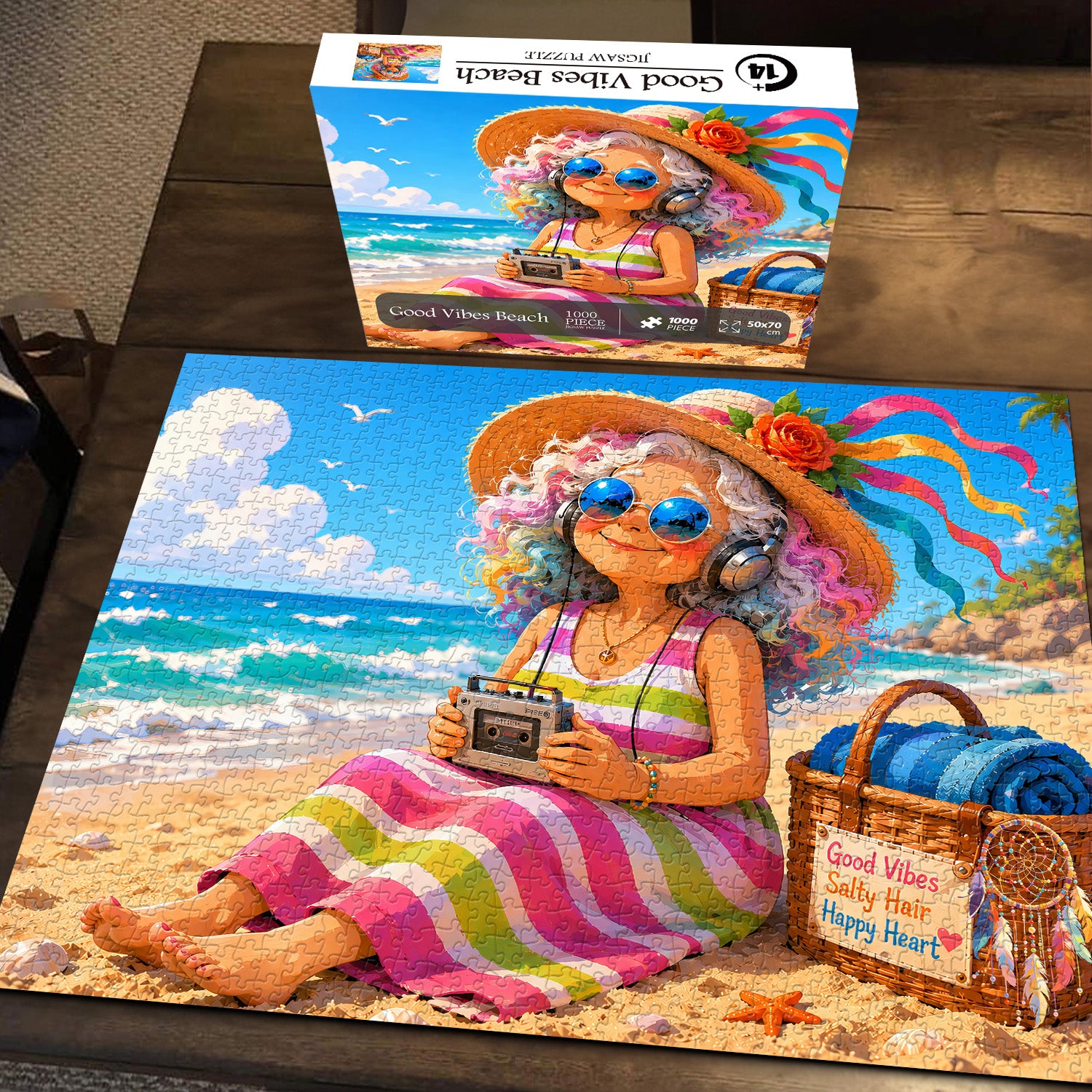 Good Vibes Beach Jigsaw Puzzle 1000 Pieces