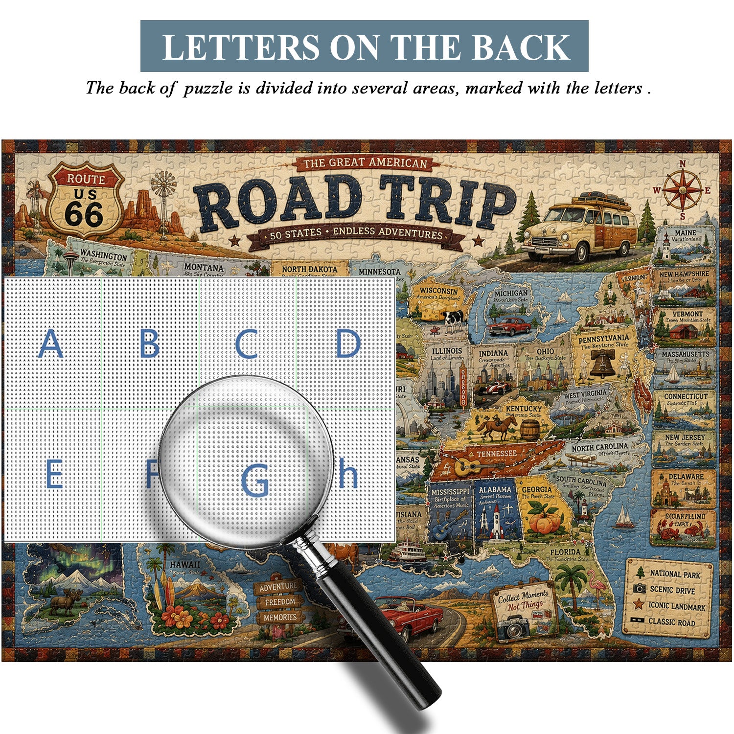 American Road Trip Jigsaw Puzzle 1000 Pieces