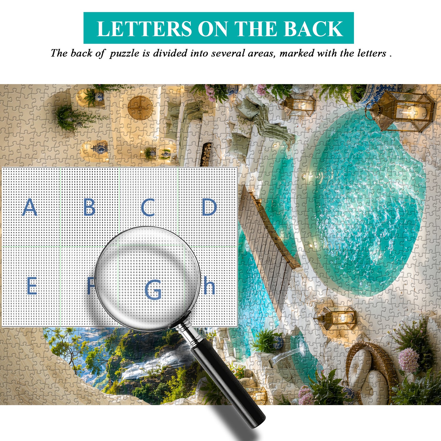 Green Cliff Retreat Jigsaw Puzzle 1000 Pieces