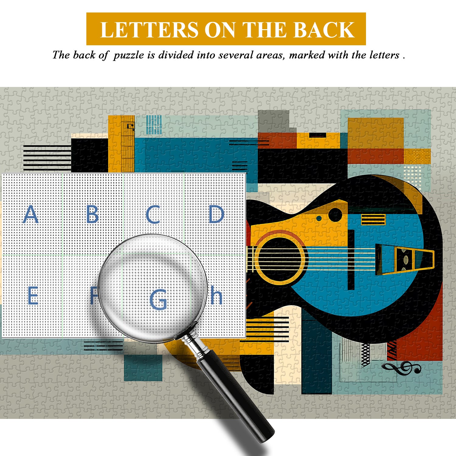 Modern Art Guitar Jigsaw Puzzle 1000 Pieces