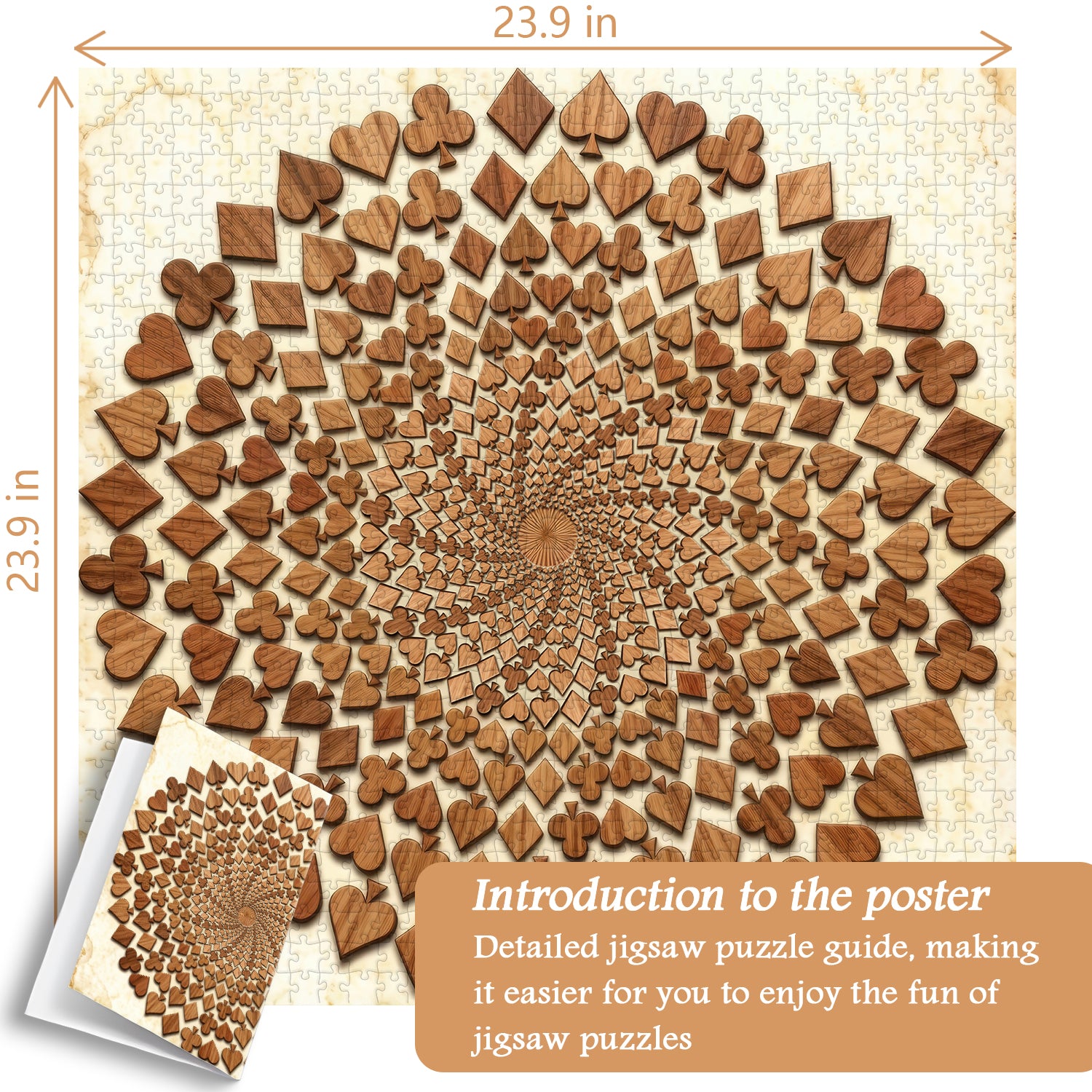 Spiral Wooden Art Jigsaw Puzzle 1000 Pieces
