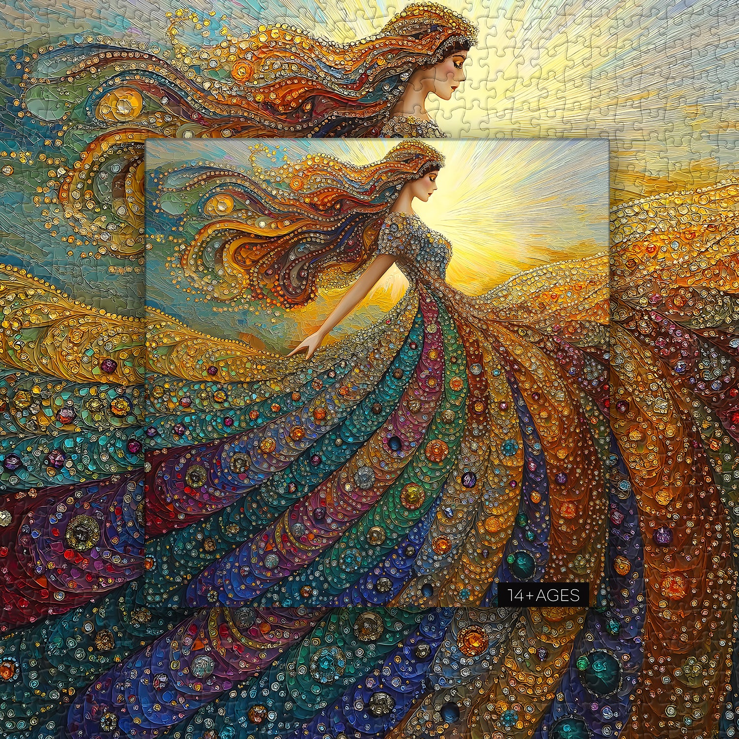 Gemstone Woman Jigsaw Puzzle 1000 Pieces