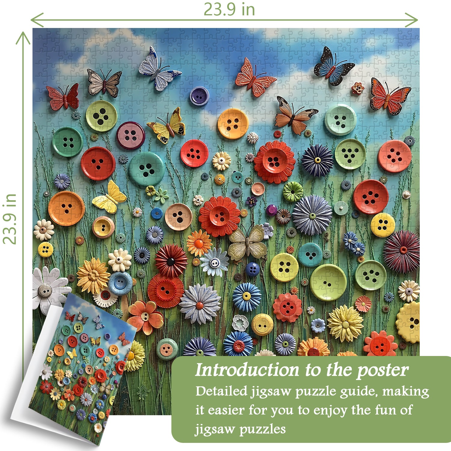 Button Bloom Jigsaw Puzzle 1000 Pieces