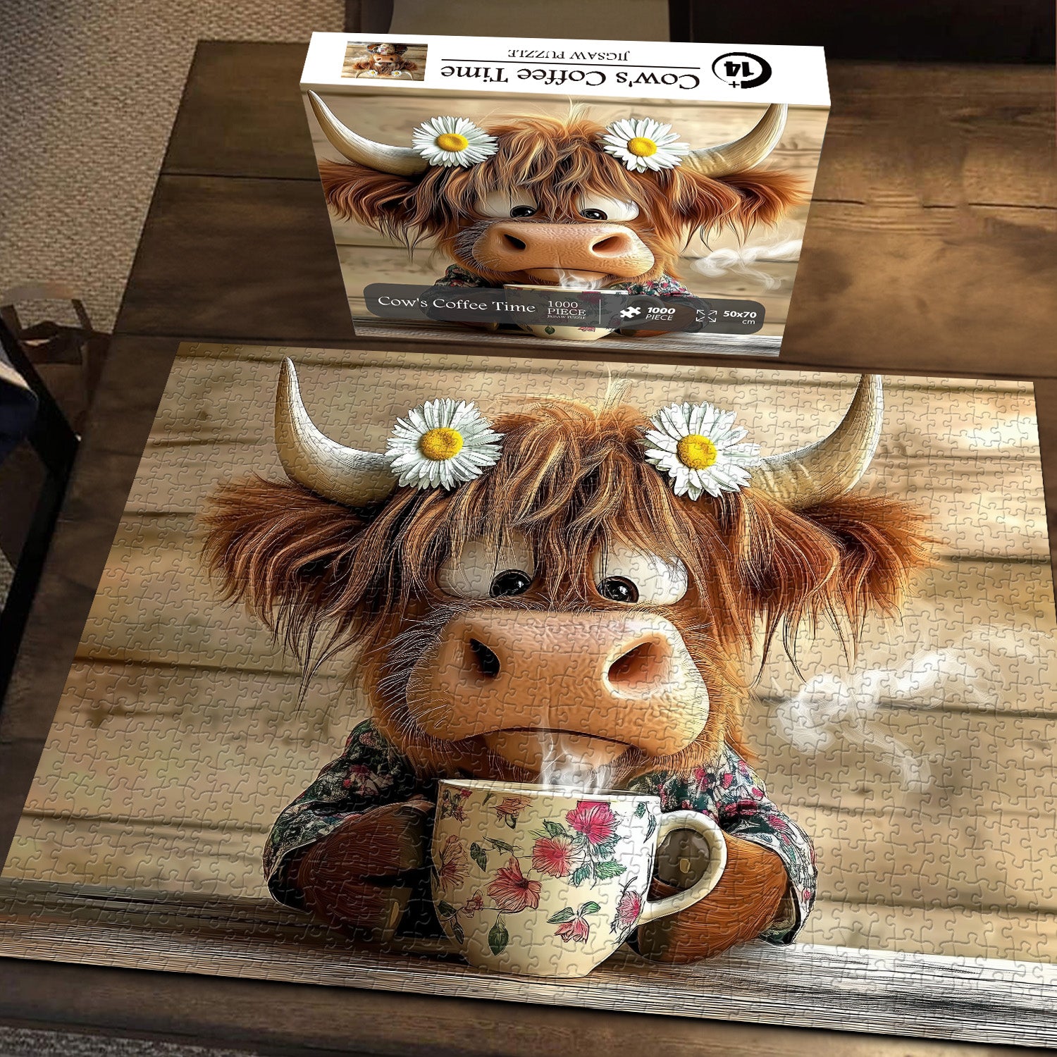 Cow's Coffee Time Puzzle 1000 Teile