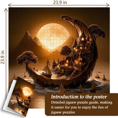 Moonlit Haven Jigsaw Puzzle 1000 Pieces